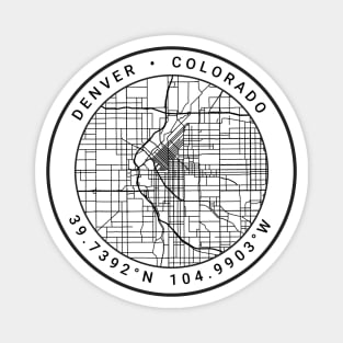 Denver Map Magnet